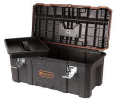 Tactix Plastový vodotěsný kufr na nářadí, 535 x 288 x 254 mm - TC320390