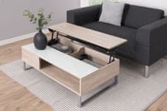 Design Scandinavia Konfereční stolek Azalea, 110 cm, dub