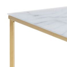 Design Scandinavia Konferenční stolek Alisma I, 80 cm, bílý mramor