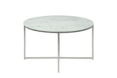Design Scandinavia Konferenční stolek Alisma, 80 cm, bílá
