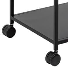 Design Scandinavia Servírovací stolek Newcastle, 85 cm, černá