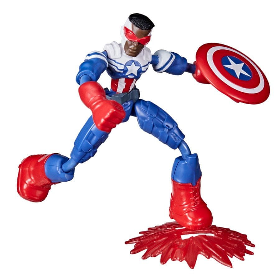 Avengers figurka Bend and Flex Captain America Falcon