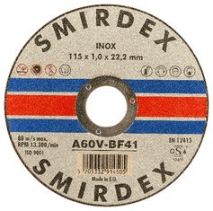 Smirdex 914 (Ø180x1,6x22mm) - Řezný kotouč pro řezání slitin a nerezové oceli - 2 kusy