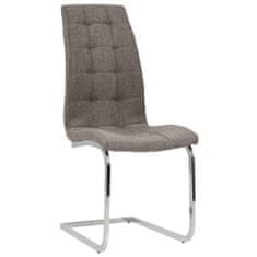 Vidaxl Konzolové židle, 6 ks, barva taupe, čalouněné látkou