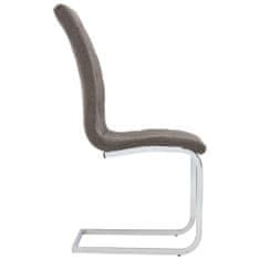 Vidaxl Konzolové židle, 6 ks, barva taupe, čalouněné látkou