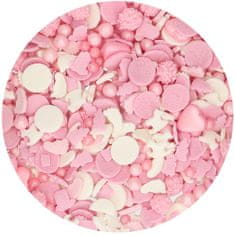 FunCakes Cukrové dekorace růžový mix 180g 