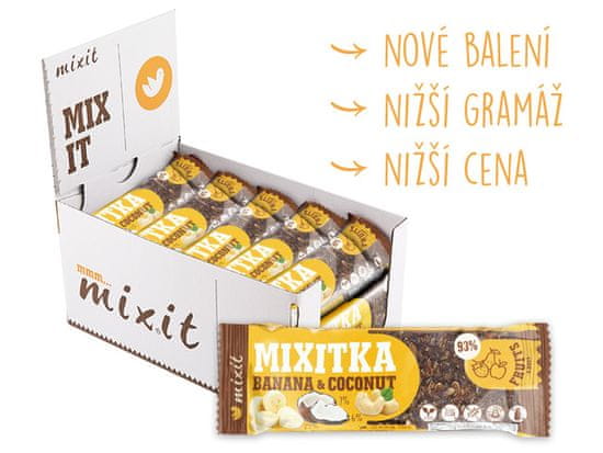 Mixit Mixitka bez lepku - Banán + Kokos 46 g
