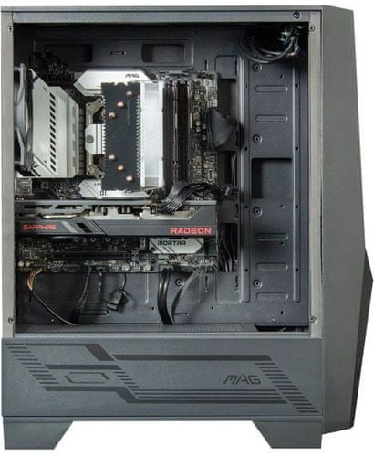Moderní stolní nabušený herní počítač HAL3000 Master Gamer AMD Radeon RX 6600 XT Intel Core i5 11. generace 16 GB DDR4 1 TB SSD 