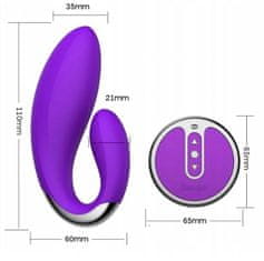 LOLO párový vibrátor s ovladačem fialový