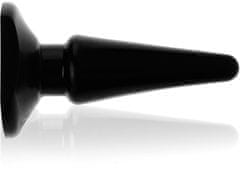 LOLO gelový úzký anální kolík černý - průměr 2 cm
