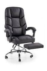 ATAN Kancelářská židle s podnožkou ALVIN - černá