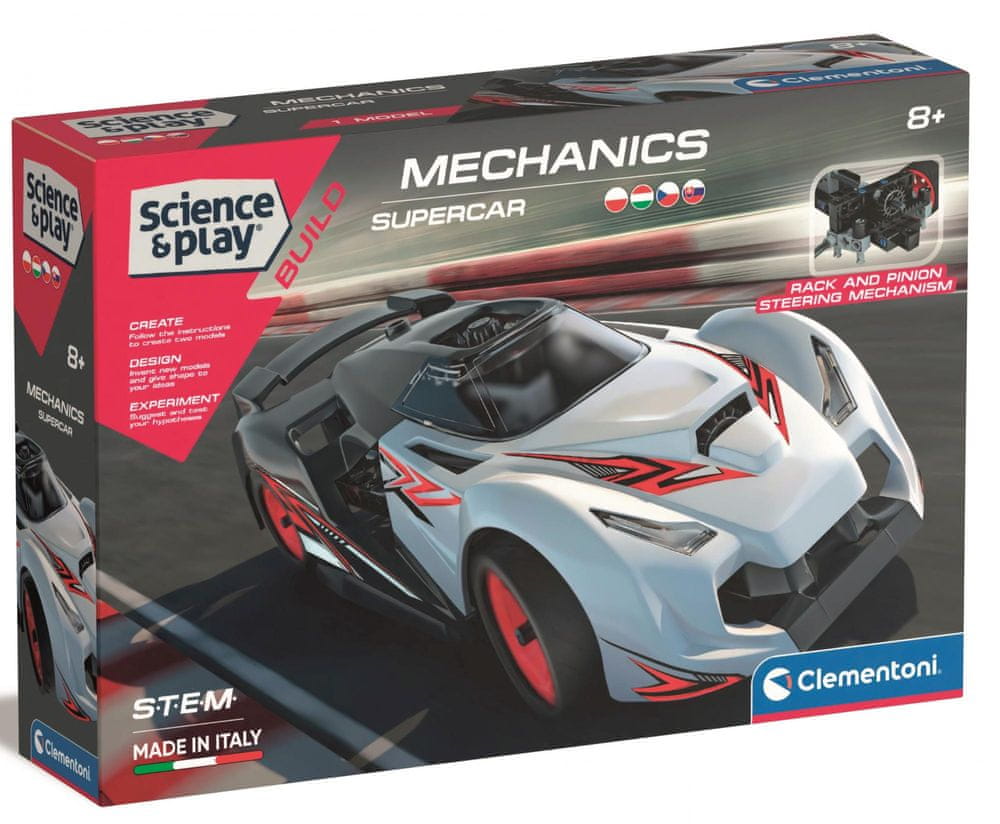 Clementoni Mechanická laboratoř - Závodní auto Supercar