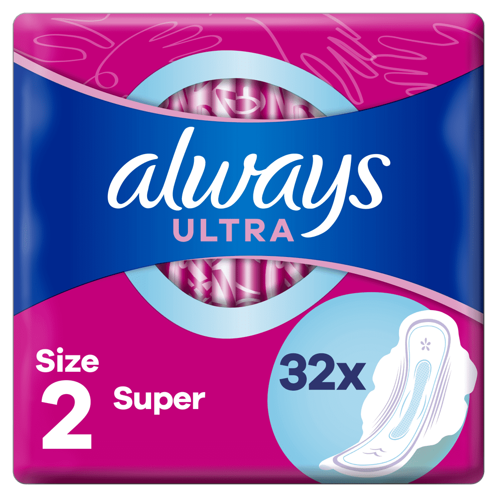Levně Always Ultra Super Plus Dámské hygienické vložky 32 ks