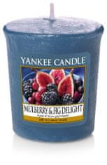 Yankee Candle votivní svíčka Mulberry & Fig Delight (Lahodné moruše a fíky) 49g