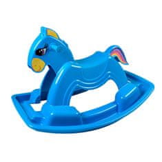BAYO Houpací koník plastový 92 cm modrý