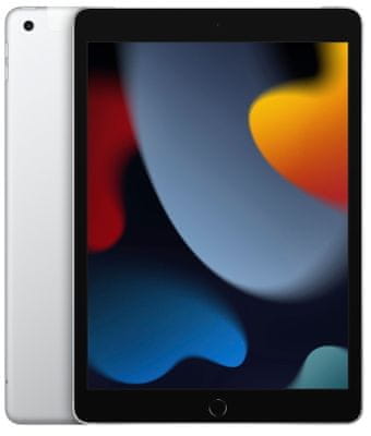 Apple iPad 2021 Cellular LTE 4G Wi-Fi integrovaná GPS 9. generace iPad Apple, kovový, kompaktní, vysoký výkon A13 Bionic, iPadOS15, velký Retina displej, IPS Multi-Touch displej Apple Pencil, Smart Keyboard výkonný všestranný tablet