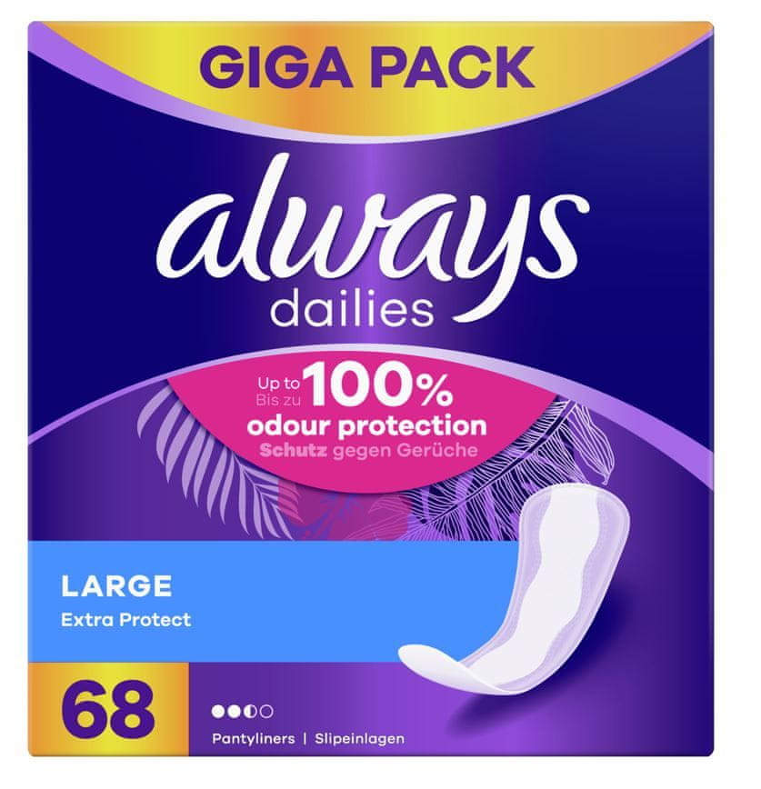Always Dailies Extra Protect Large Intimky 68 ks