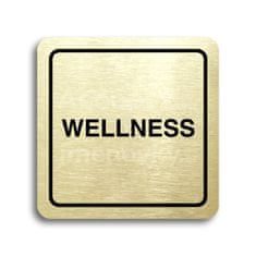 ACCEPT Piktogram wellness - zlatá tabulka - černý tisk
