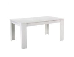 KONDELA Jedálenský stôl, biely, 160x90 cm, TOMY