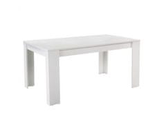 KONDELA Jídelní stůl bílý, 140x80 cm, TOMY