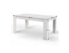 KONDELA Jedálenský stôl, biely, 160x90 cm, TOMY