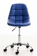 BHM Germany Kancelářská židle Emil, syntetická kůže, modrá