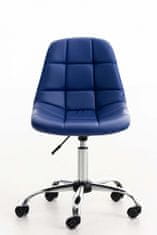 BHM Germany Kancelářská židle Emil, syntetická kůže, modrá