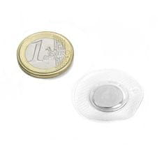 SOLLAU Přišívací neodymový magnet pr.12x2 mm, kruhový PVC kryt, 20 kusů