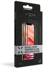 Ochranné tvrzené sklo 3D Full-Cover s aplikátorem pro Apple iPhone 13/13 Pro, černé (FIXG3DA-723-BK)