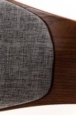 BHM Germany Jídelní židle Kingston, textil, ořech / světle šedá