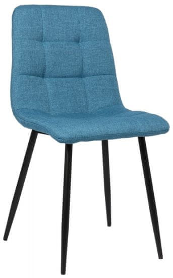 BHM Germany Jídelní židle Tilde, textil, modrá