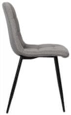 BHM Germany Jídelní židle Tilde, textil, šedá