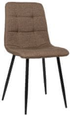 BHM Germany Jídelní židle Tilde, textil, hnědá