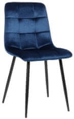 BHM Germany Jídelní židle Tilde, samet, modrá