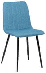 BHM Germany Jídelní židle Dijon, textil, modrá