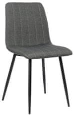 BHM Germany Jídelní židle Dijon, textil, tmavě šedá