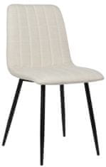 BHM Germany Jídelní židle Dijon, textil, krémová