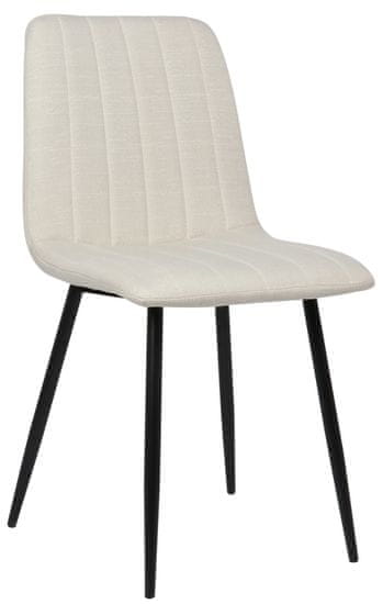 BHM Germany Jídelní židle Dijon, textil, krémová