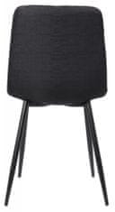 BHM Germany Jídelní židle Dijon, textil, černá