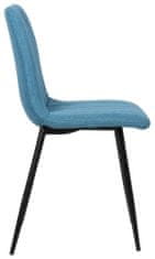 BHM Germany Jídelní židle Dijon, textil, modrá