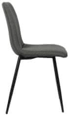 BHM Germany Jídelní židle Dijon, textil, tmavě šedá