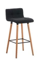 BHM Germany Barová židle Lincoln, textil, černá