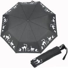 Doppler Dámský skládací deštník Fiber Magic Cats 7441465C02