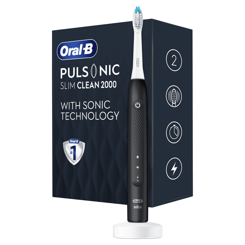 Oral-B elektrický zubní kartáček Pulsonic Slim Clean 2000 černý