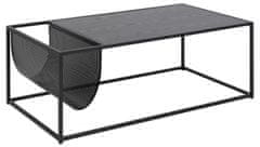 Design Scandinavia Konferenční stolek Seaford, 110 cm, černá