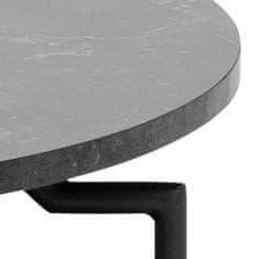 Design Scandinavia Konferenční stolek Goldington, 80 cm, černá