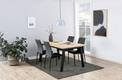 Design Scandinavia Jídelní židle Demina (SET 4ks), samet, tmavě šedá