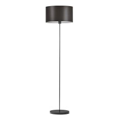LYSNE.PL Lampa do obývacího pokoje, moderní stojací lampa, lampa s nožním spínačem, WERONA, černá, hnědá