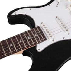 Timeless Tools Elektrická kytara s příslušenstvím pro začátečníky, a zesilovačem jako dárek - černá