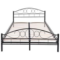 Mimi postelový rám s roštem jako dárek, ve více rozměrech a barvách - černý 160x200 cm